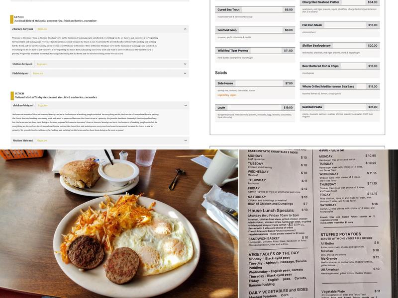 Goldmine Menu