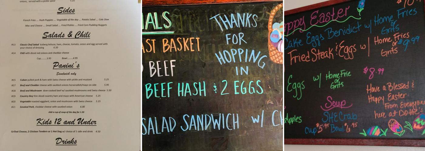 The Broken Egg Diner Menu