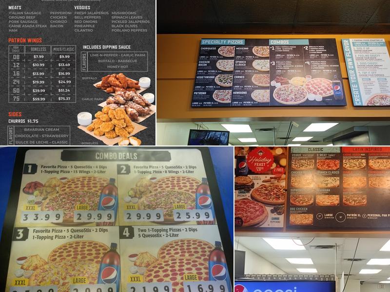 Pizza Patrón East Irving Menu