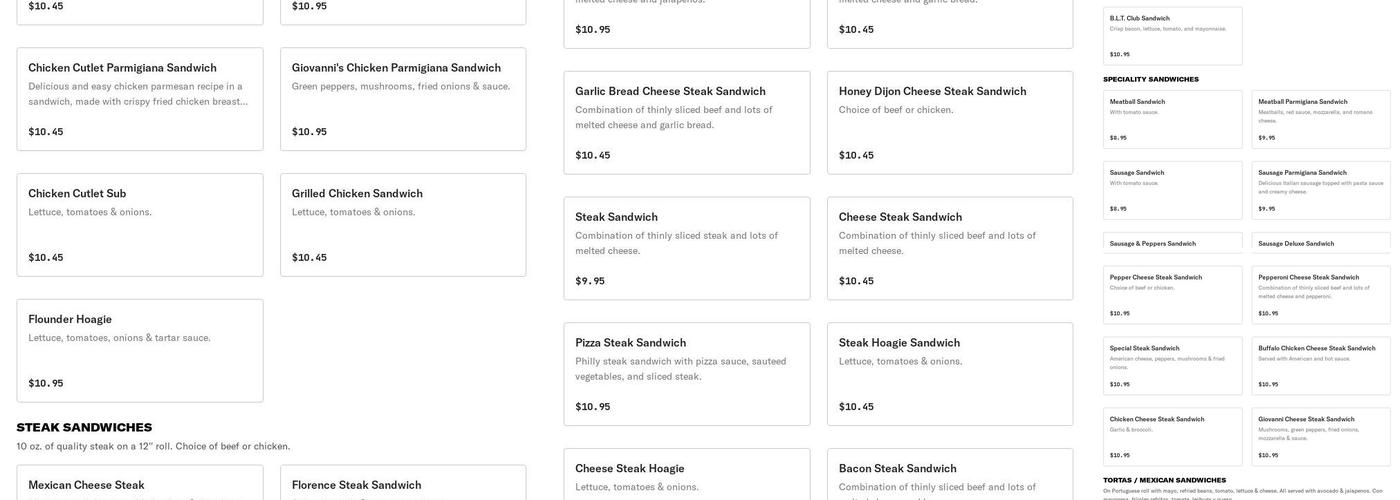 Giovanni Italian Style Pizza and Restaurant Menu