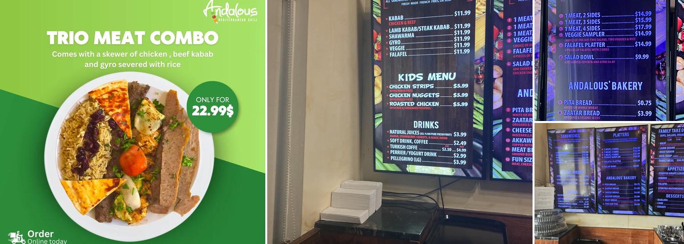 Andalous Mediterranean Grill Menu