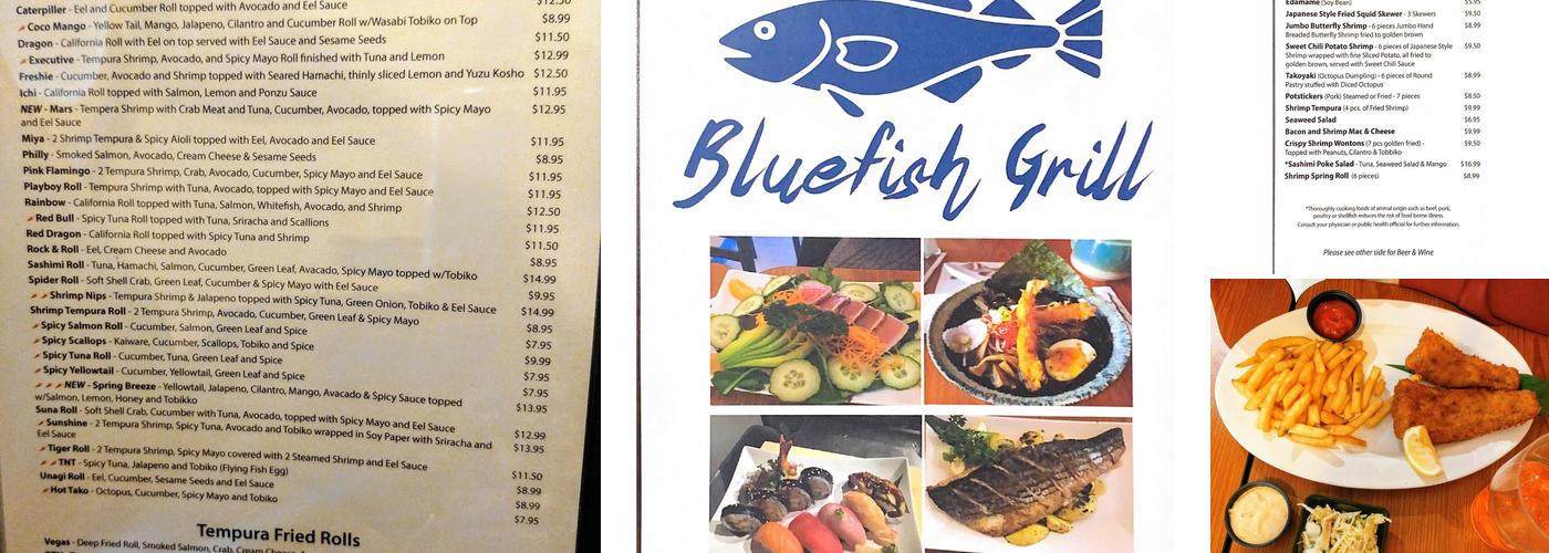 Bluefish Grill Menu