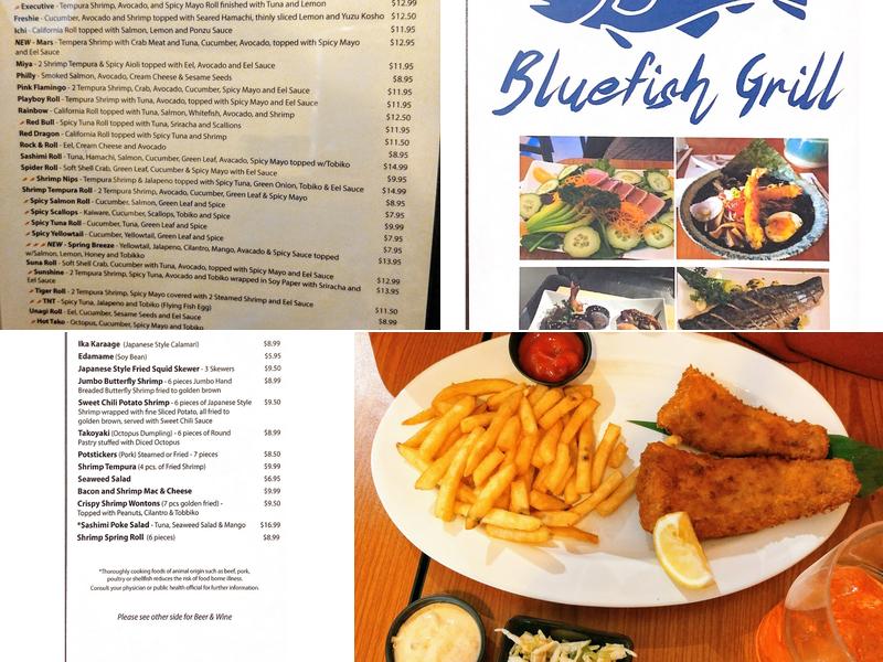 Bluefish Grill Menu