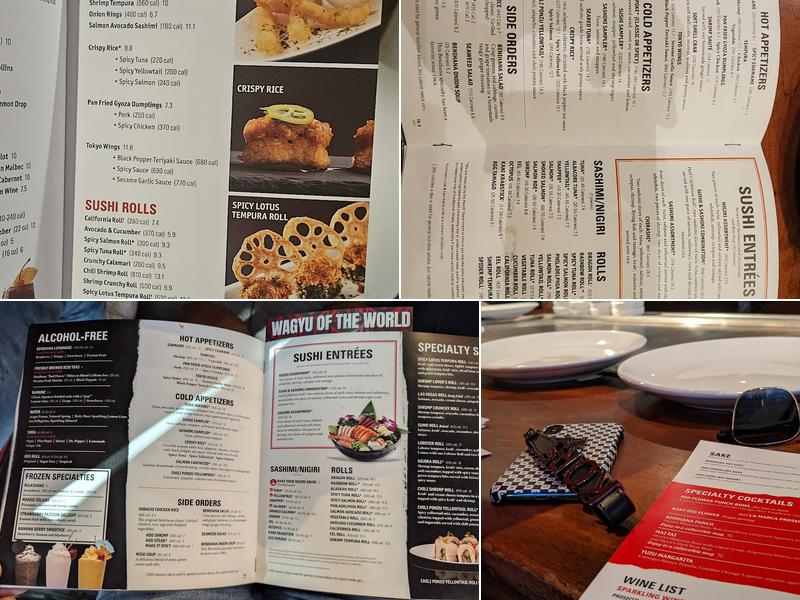Benihana Menu