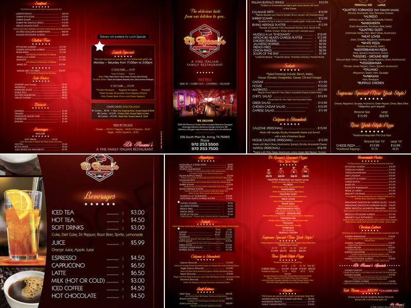 Di Rosani's Menu