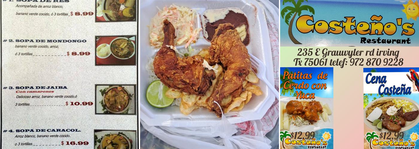 Costeno's Restaurant Menu