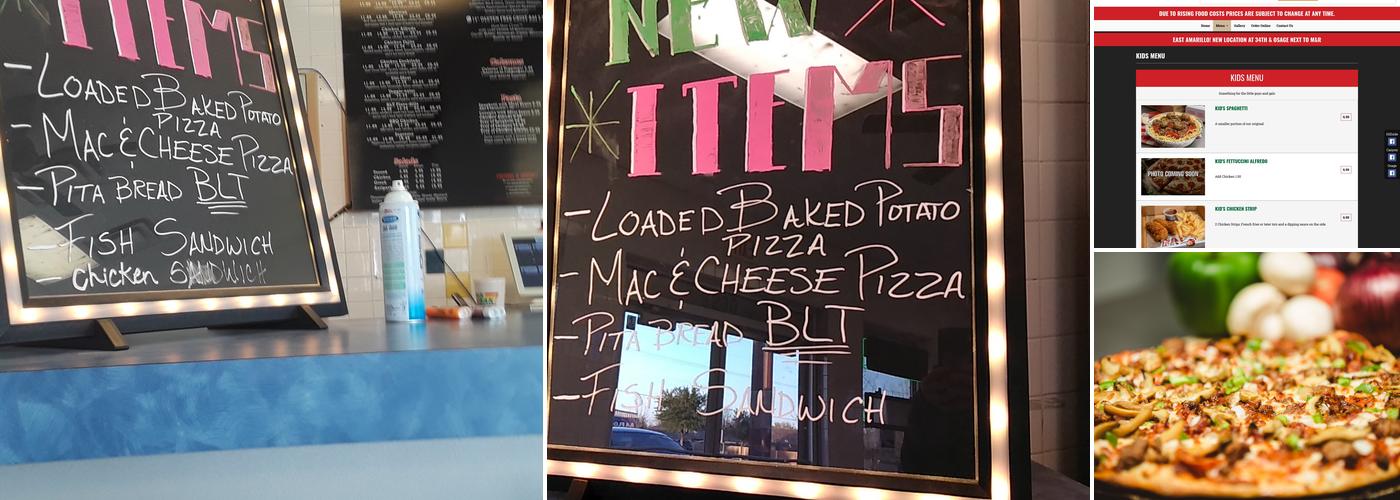 La Bella Pizza Hillside Menu