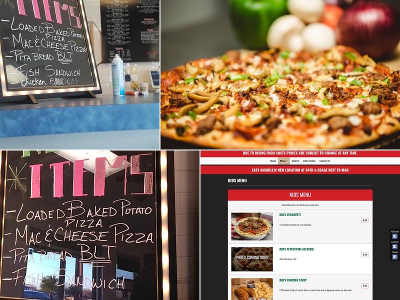 La Bella Pizza Hillside Menu