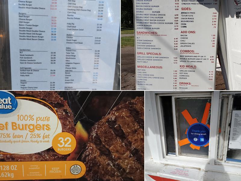 Beef Burger Barrel Menu