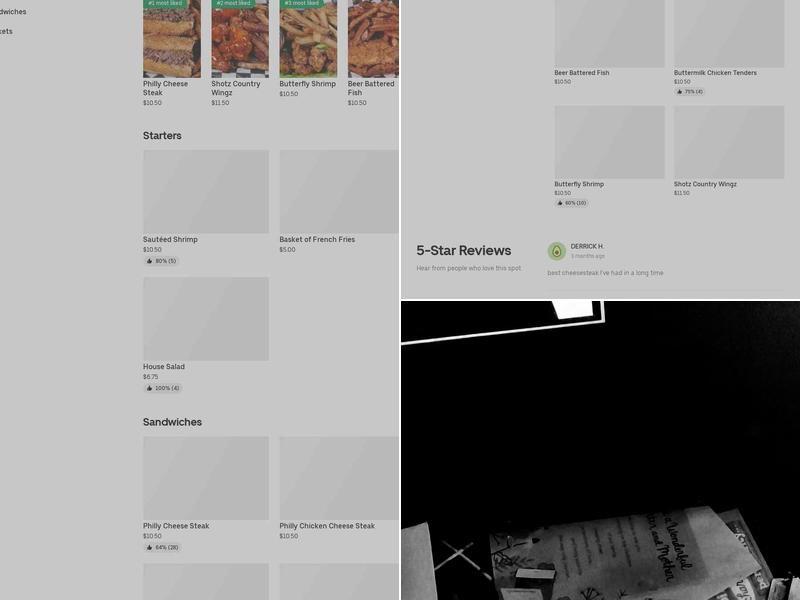 Shotz Bar & Grill Menu