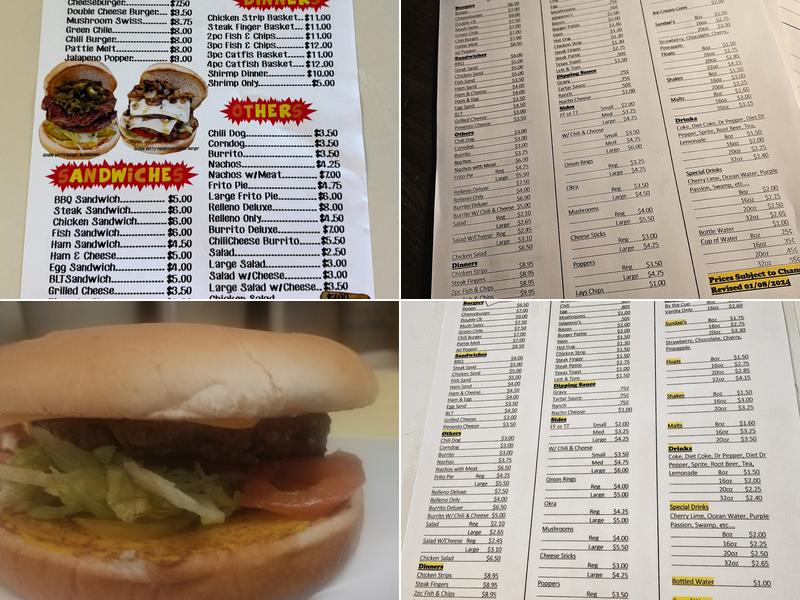 Elmo's Drive Inn Menu