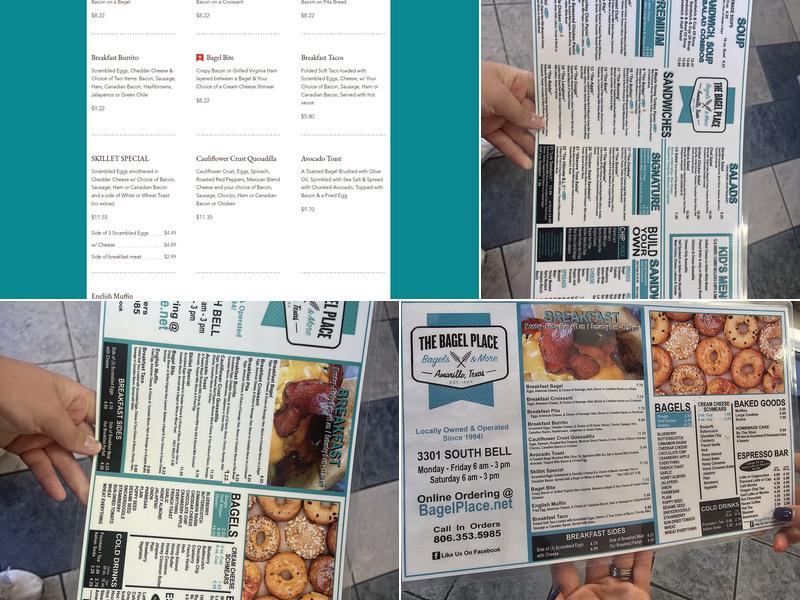 Bagel Place Menu