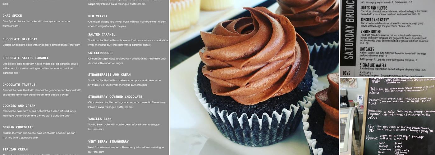 Scratch Made Bakery Menu