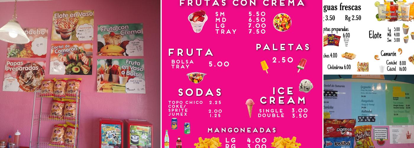 Frutilandia Menu