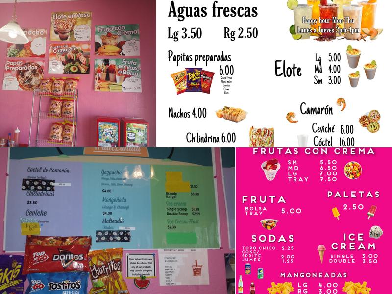 Frutilandia Menu