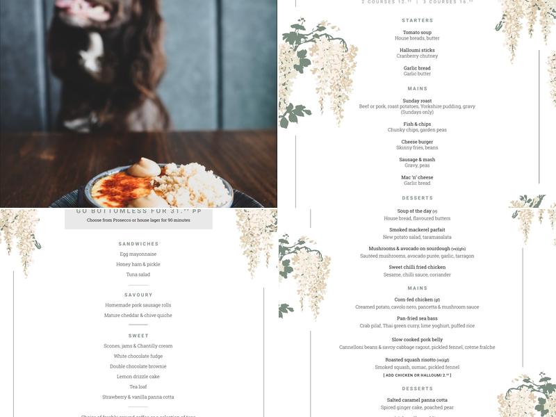 Binary Bar and Restaurant Menu