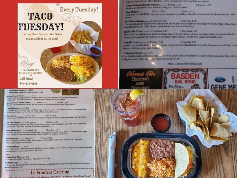 La Frontera Menu