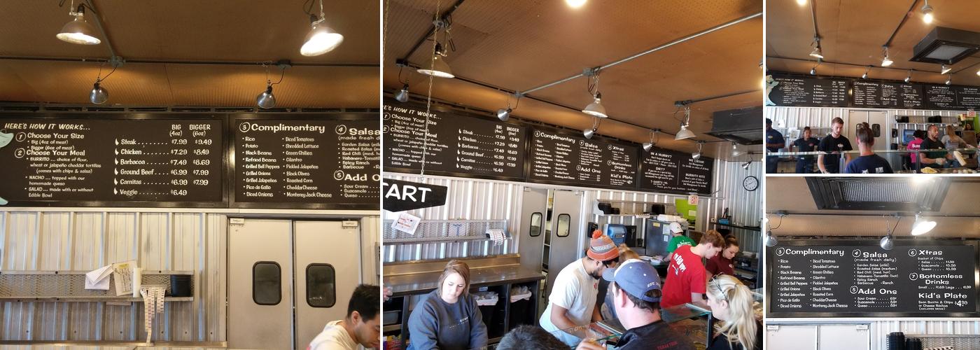 Sharky's Burrito Company Menu