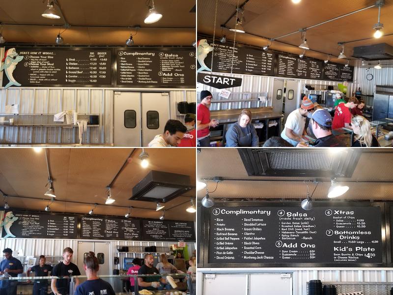 Sharky's Burrito Company Menu