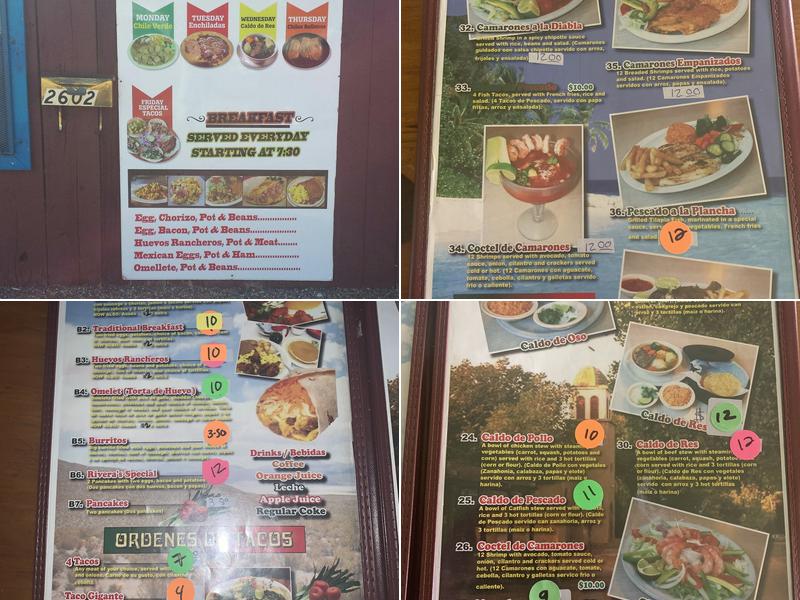Taqueria Rivera Menu