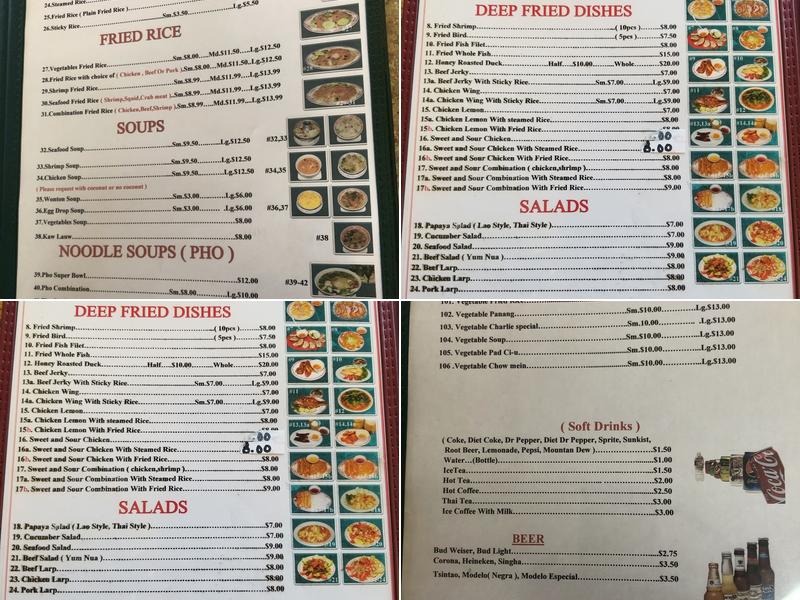 Thai Diamond Menu