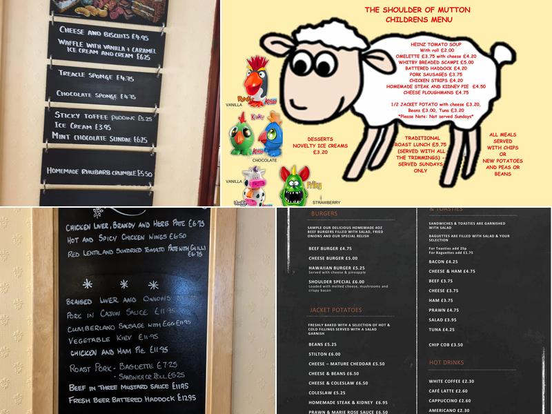 The Shoulder Of Mutton Menu