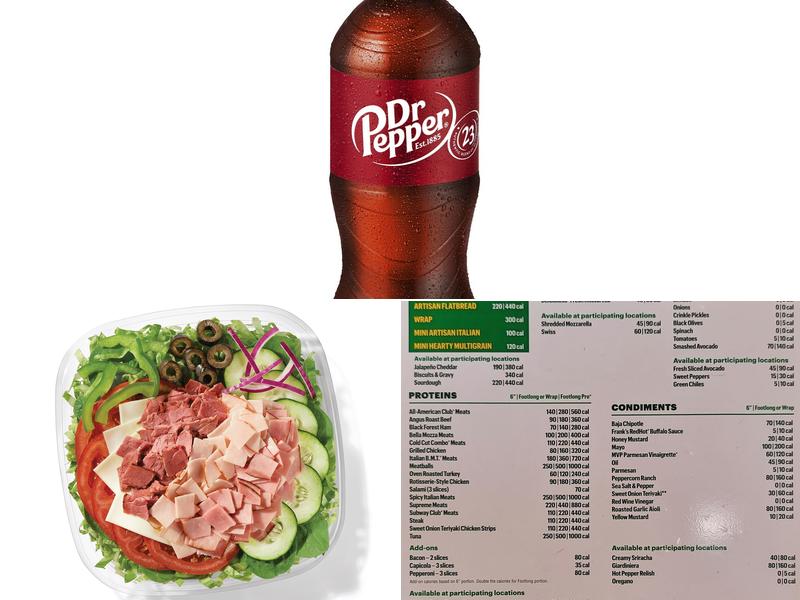 Subway Menu