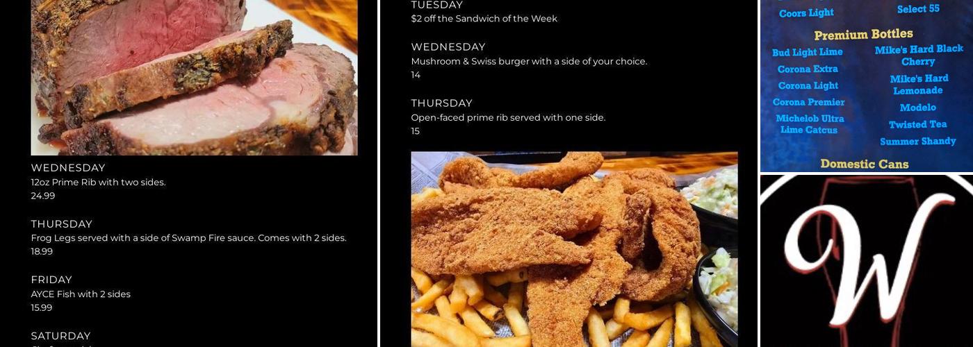 Windsor's Pub Menu
