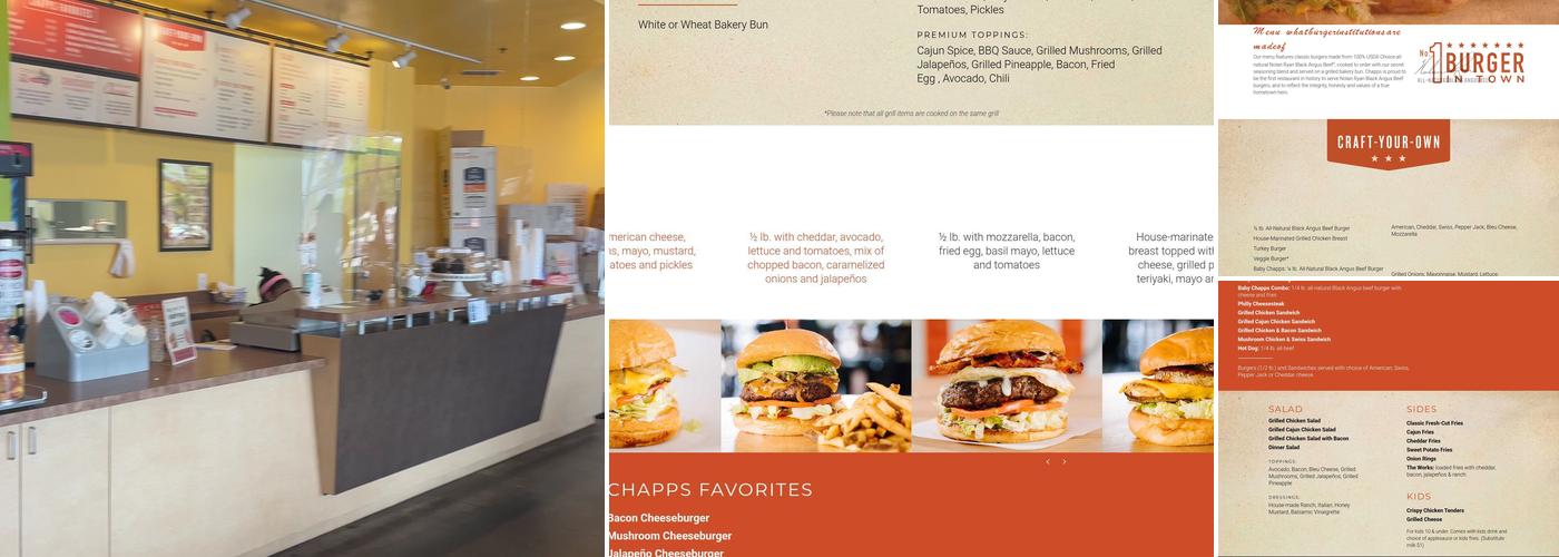 Chapps Burgers (Cedar Hill) Menu