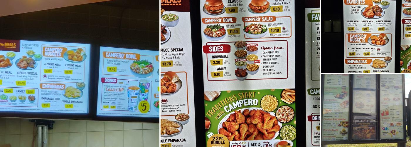 Pollo Campero Menu