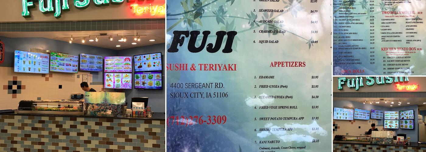 Fuji Sushi Teriyaki Menu