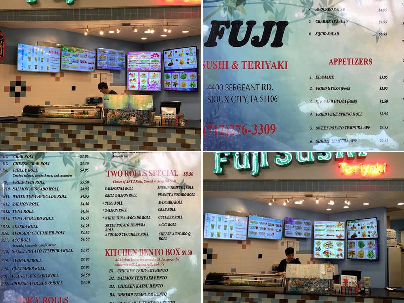 Fuji Sushi Teriyaki Menu