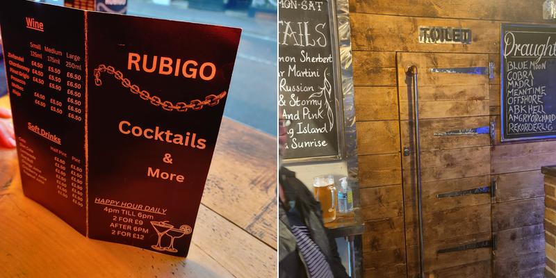Rubigo - Tapas & Bar Menu