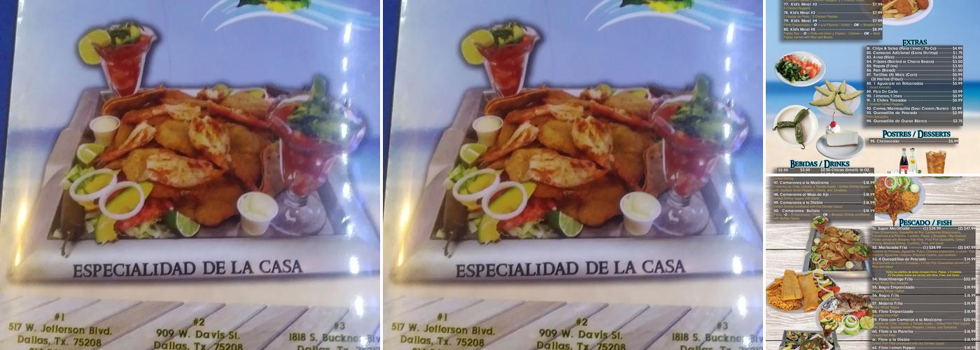 Mariscos La Reyna #7 Menu