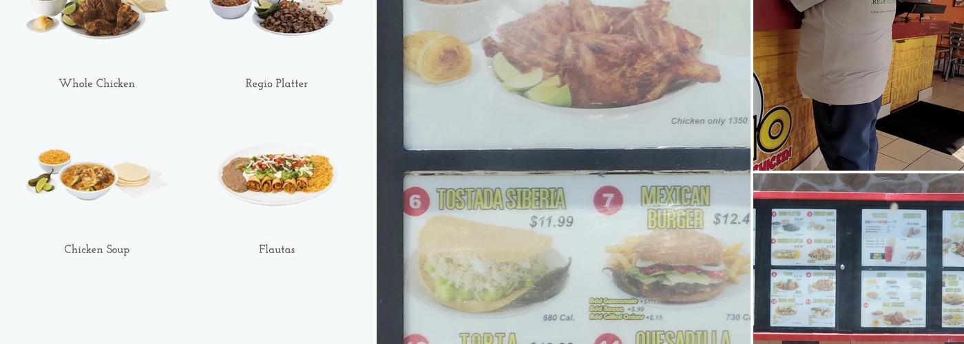 Pollo Regio Menu