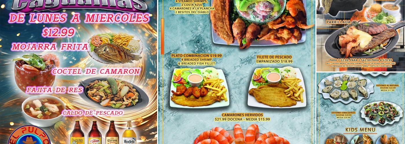 El Pulpo Restaurant Menu