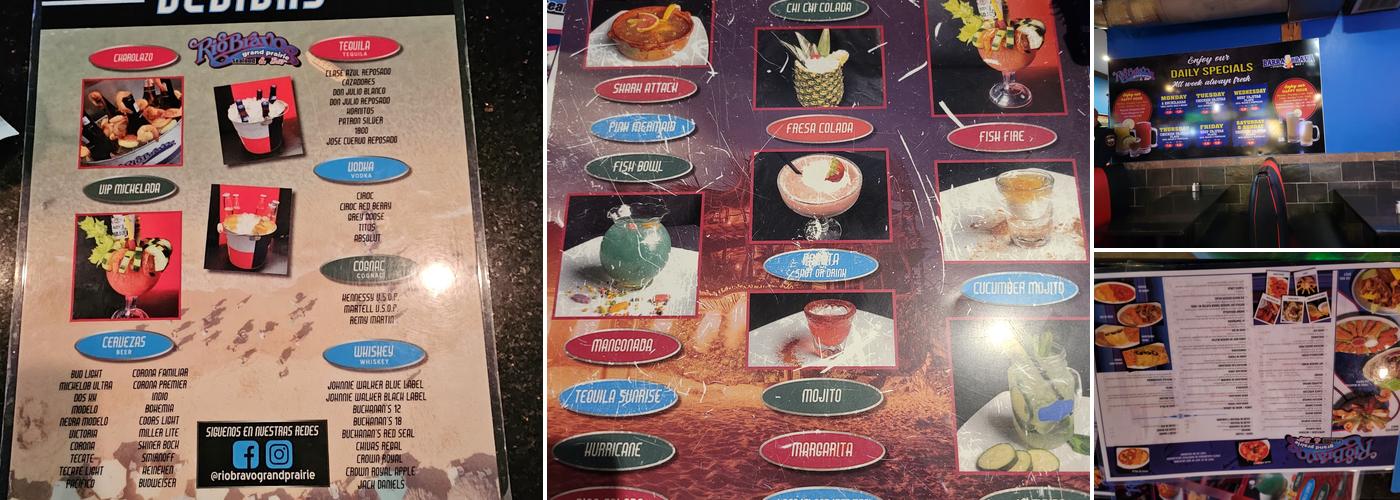 Rio Bravo Grand Prairie Menu