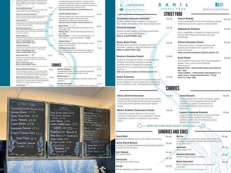 Sahil Street Food Menu