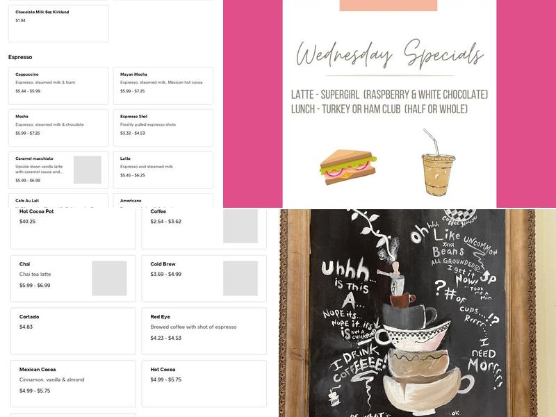 Uncommon Grounds Menu