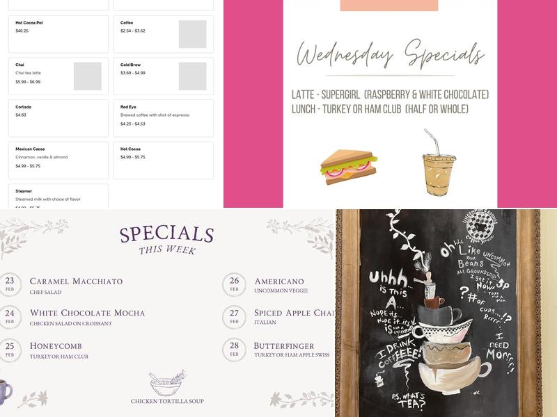 Uncommon Grounds Menu