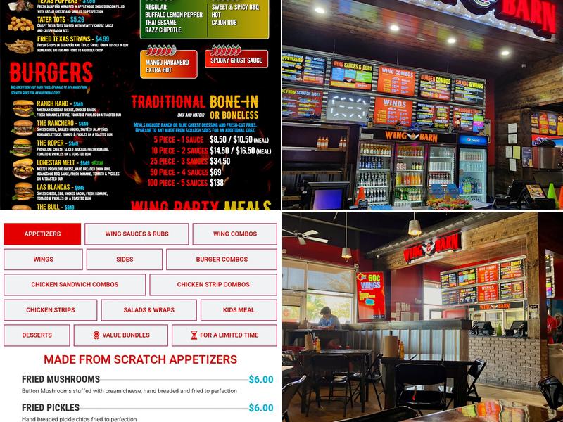 Wing Barn Pablo Kisel Menu