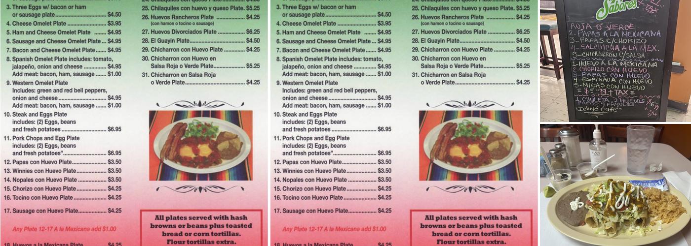 El Charrito Menu