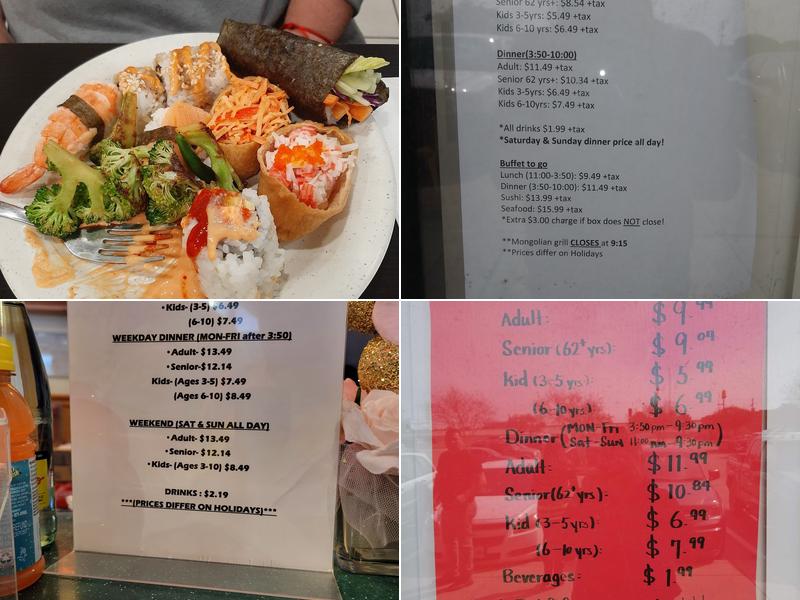 Asian Buffet Menu