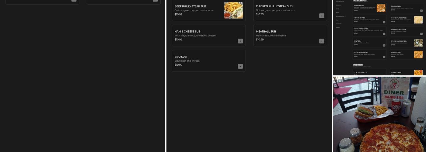 King Pizza Menu