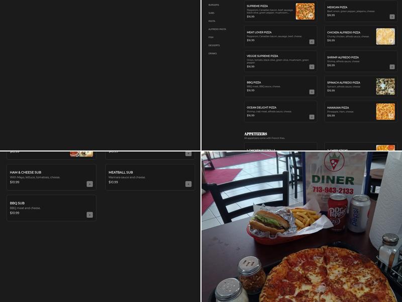 King Pizza Menu