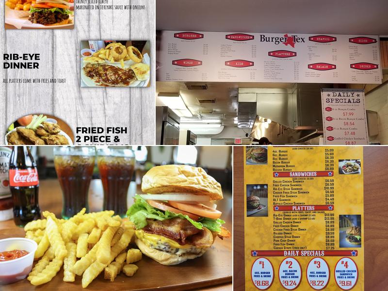 Burger Tex Menu