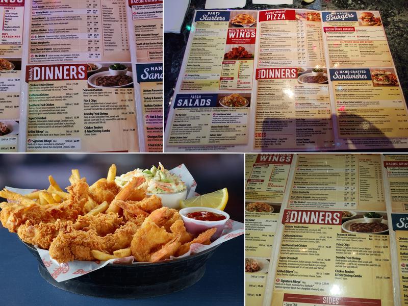 Bubba's 33 Menu