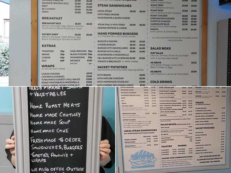 The Sandwich Box Menu