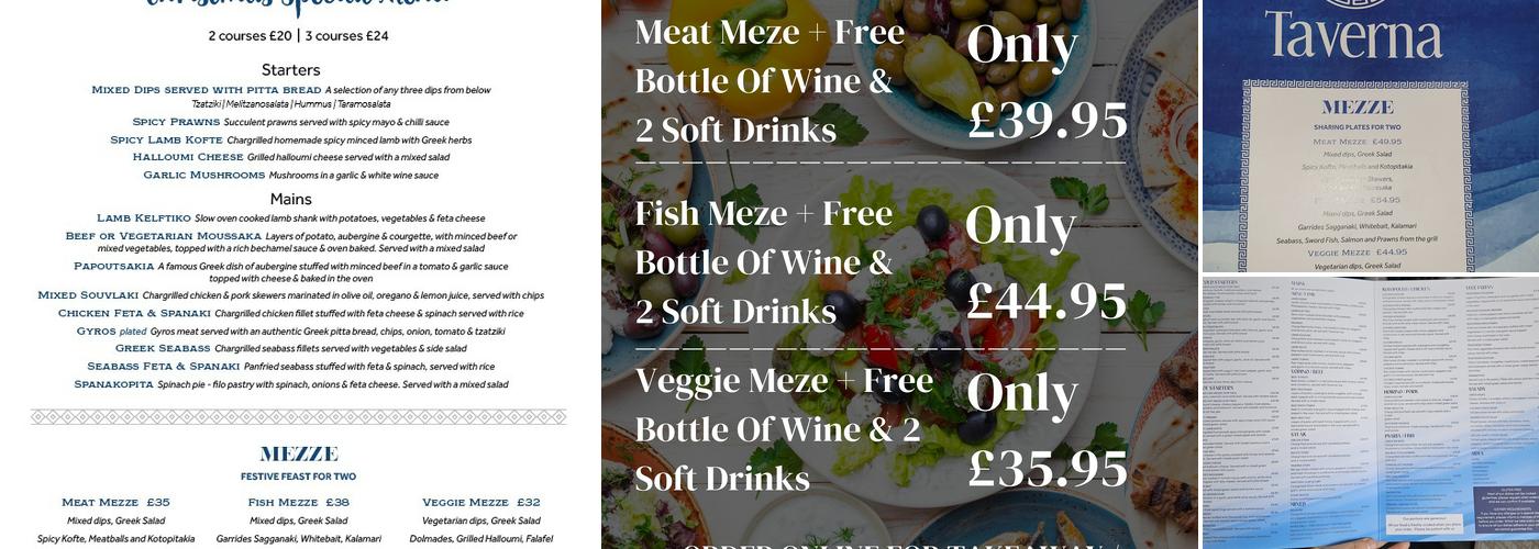 Taverna Harrogate Menu