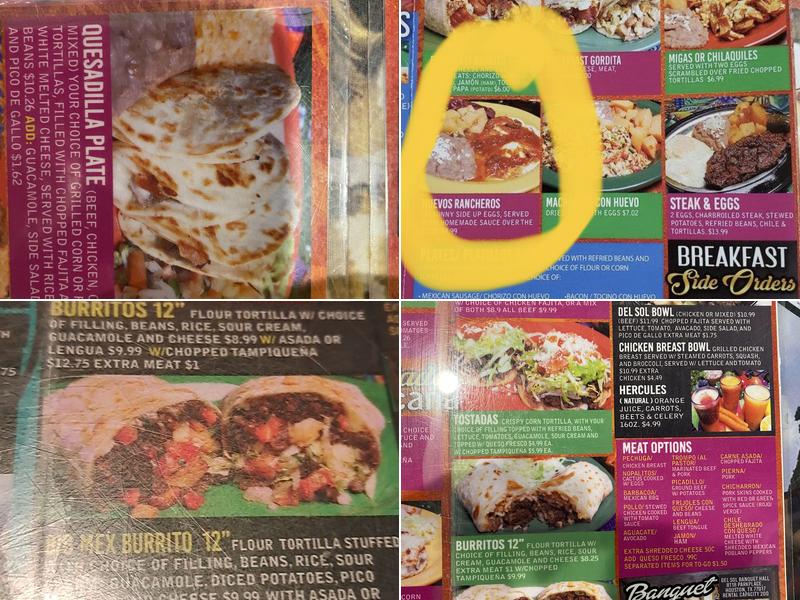 Taqueria Del Sol Menu